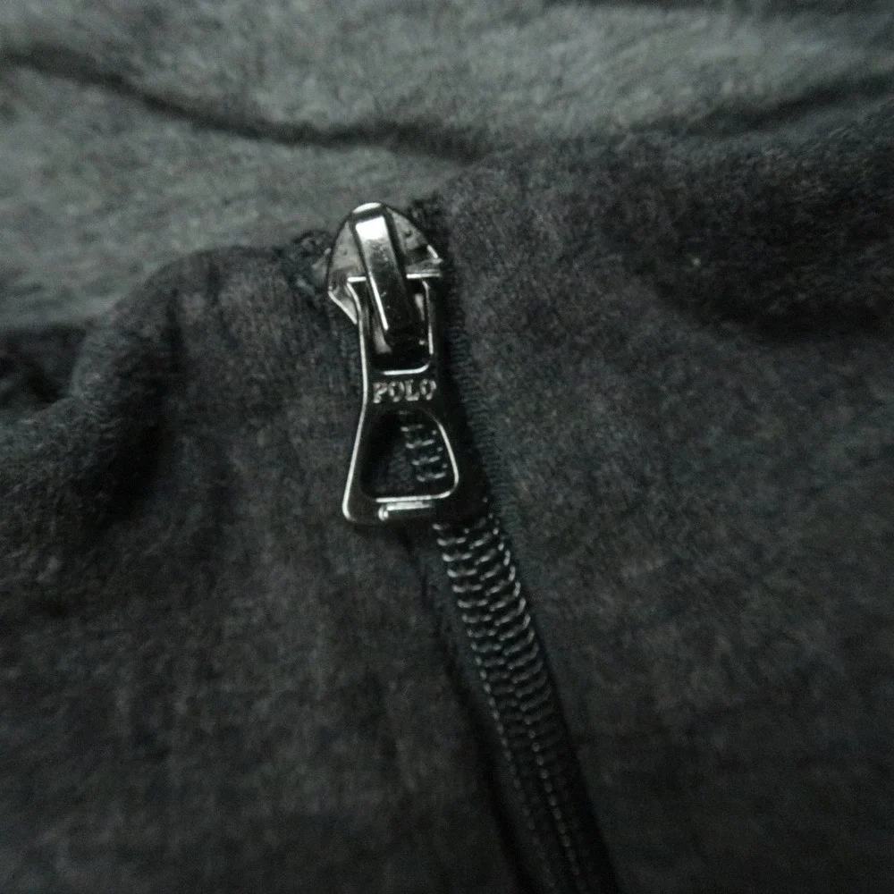 Polo Ralph Lauren Sweater Mens‎ XXL Tall Charcoal Gray Quarter Zip Pullover 2XLT